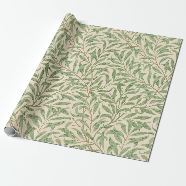 William Morris Willow Bough Garden Flower Classic Wrapping Paper (Unrolled)