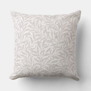 William Morris Willow Bough Neutral Throw Pillow