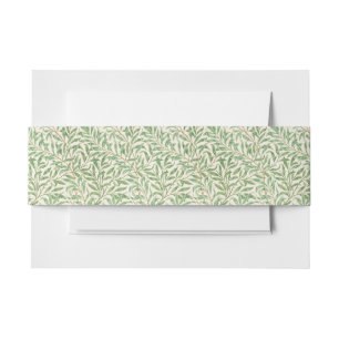 William Morris Willow Bough Vintage Botanical Invitation Belly Band