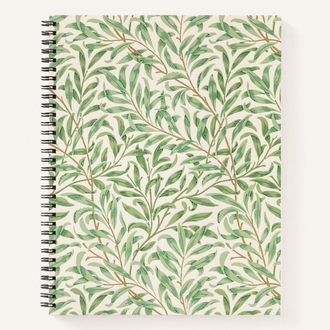 William Morris Willow Bough Vintage Botanical Notebook (Front)