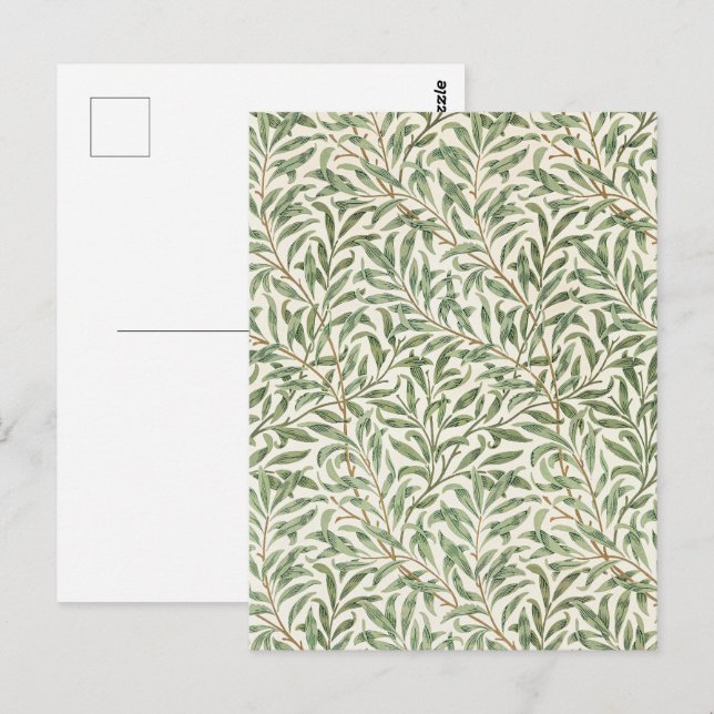 William Morris Willow Bough Vintage Botanical Postcard (Front/Back)