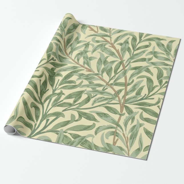 William Morris Willow Bough Wrapping Paper (Unrolled)