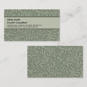 William Morris Willow Flower Classic Business Card