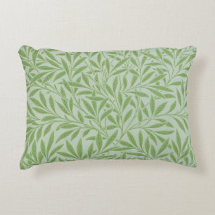 William Morris Willow Flower Classic Green Accent Pillow