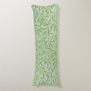 William Morris Willow Flower Classic Green Body Pillow