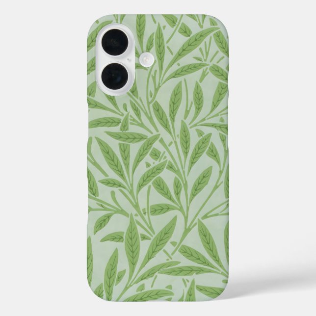 William Morris Willow Flower Classic Green Case-Mate iPhone Case (Back)