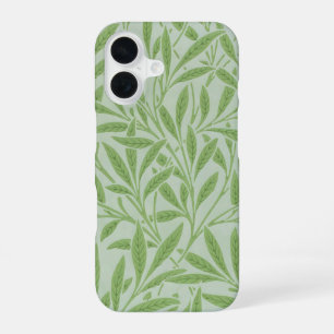 William Morris Willow Flower Classic Green iPhone 16 Case