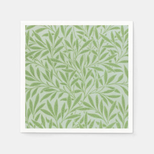 William Morris Willow Flower Classic Green Napkin