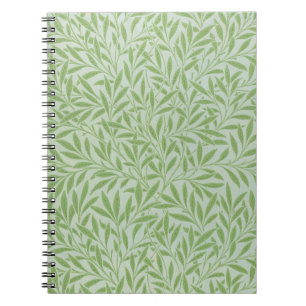 William Morris Willow Flower Classic Green Notebook
