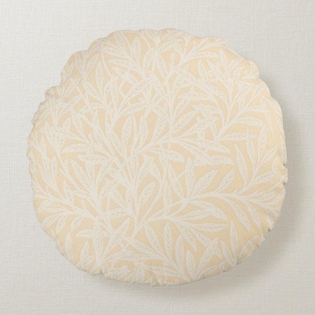 William Morris Willow Flower Classic Round Pillow (Front)