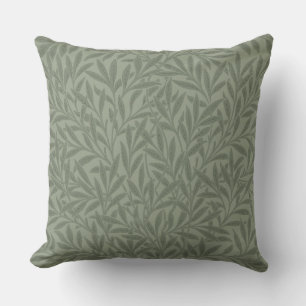 William Morris Willow Flower Classic Throw Pillow