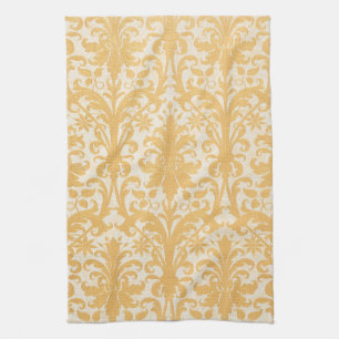William Morris Willow & Gold Damask Luxury Kitchen Towel