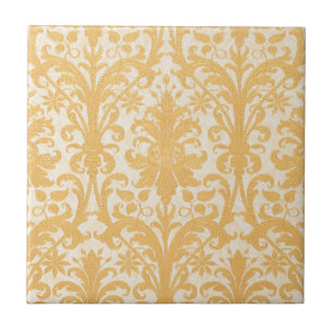 William Morris Willow & Gold Damask Luxury Tile