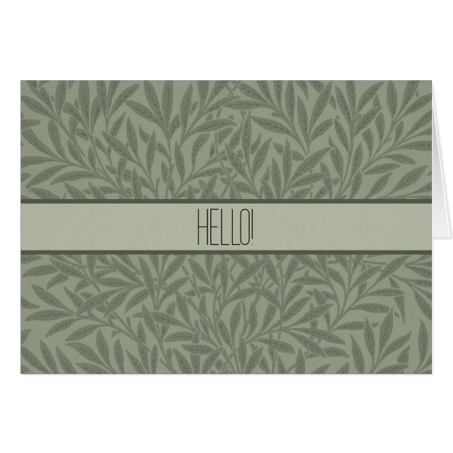 William Morris Willow Pattern Antique Sage Green (Front Horizontal)