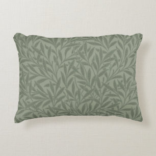William Morris Willow Pattern Antique Sage Green Accent Pillow
