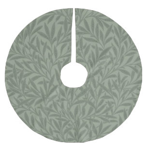 William Morris Willow Pattern Antique Sage Green Brushed Polyester Tree Skirt
