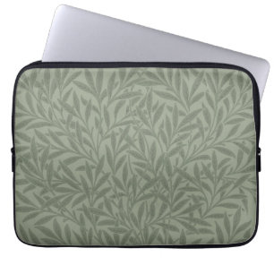 William Morris Willow Pattern Antique Sage Green Laptop Sleeve