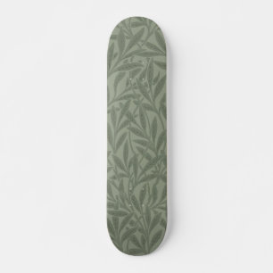 William Morris Willow Pattern Antique Sage Green Skateboard