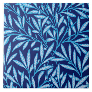 William Morris Willow Pattern, Cobalt Blue Tile