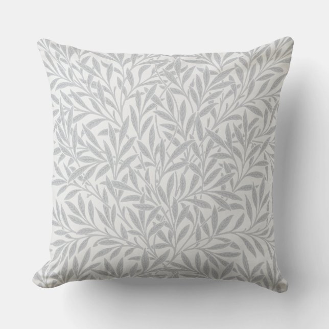 William Morris Willow vintage style  Throw Pillow (Front)