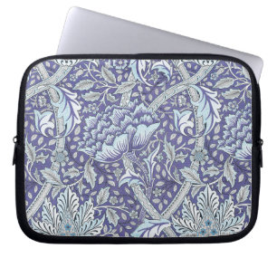 William Morris Windrush blue floral flowers Laptop Sleeve