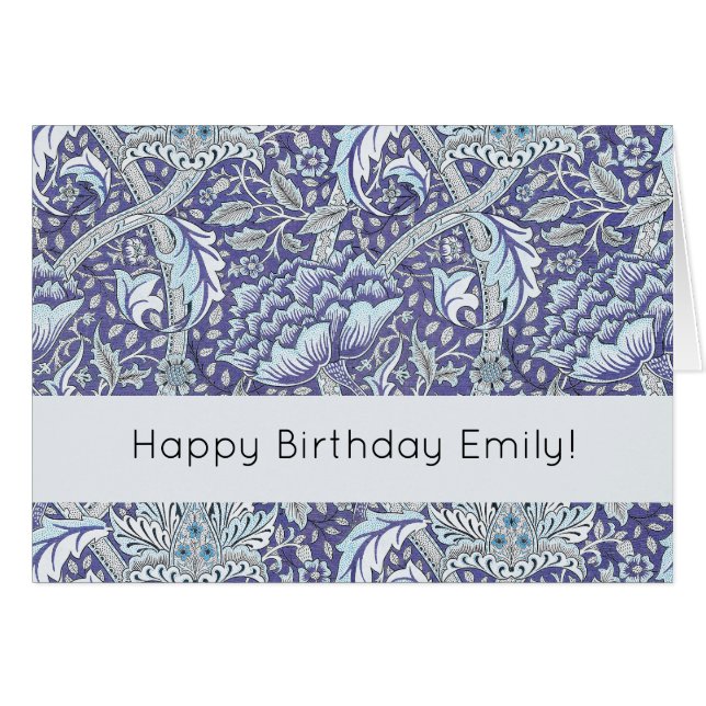 William Morris Windrush Blue Pattern Floral (Front Horizontal)