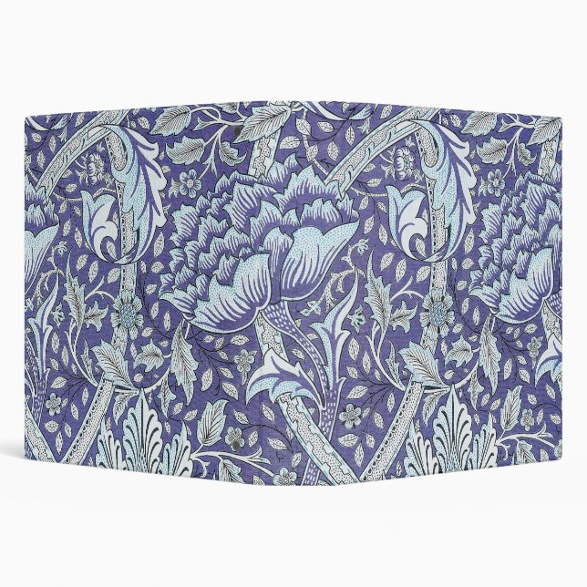 William Morris Windrush Blue Pattern Floral Binder (Background)