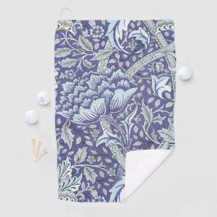 William Morris Windrush Blue Pattern Floral Golf Towel