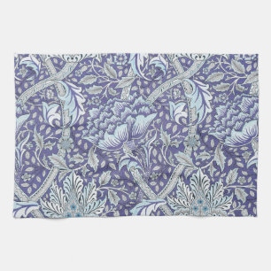 William Morris Windrush Blue Pattern Floral Kitchen Towel