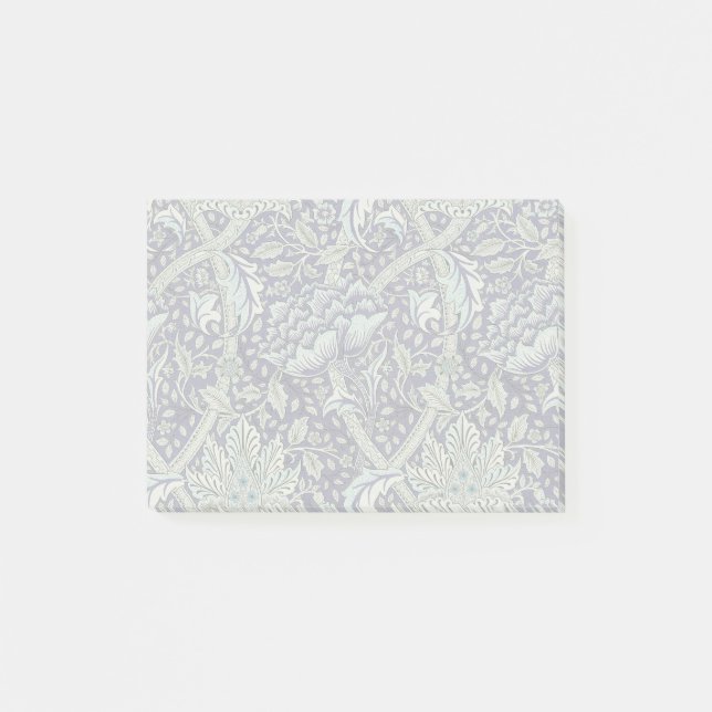William Morris Windrush Blue Pattern Floral Post-it Notes (Front)