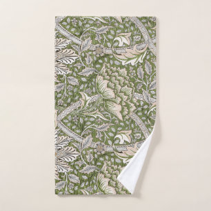 william morris windrush floral flowers classic bath towel set