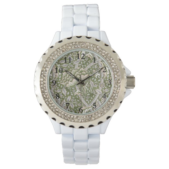 William Morris Windrush floral flowers classic Watch (Front)