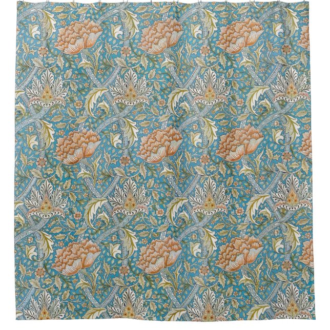 William Morris Windrush Floral Pattern Blue (Front)