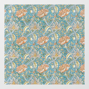 William Morris Windrush Floral Pattern Blue Window Cling