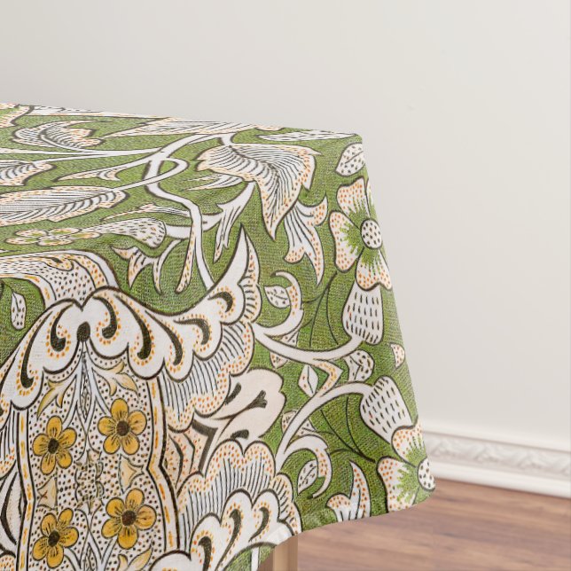 William Morris Windrush Floral Pattern Classic Tablecloth (In Situ)