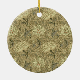 William Morris Windrush Floral Pattern: Vintage Ceramic Ornament