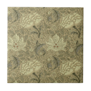 William Morris Windrush Floral Pattern: Vintage Tile