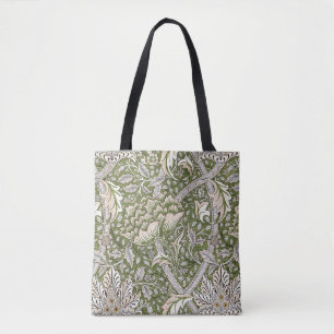 : William Morris Windrush Green Pattern: Vintage Tote Bag