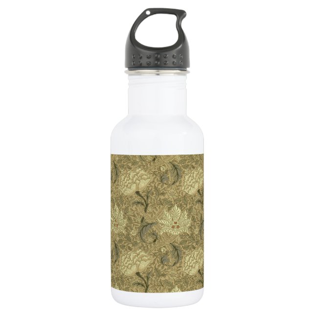 William Morris Windrush Wallpaper Pattern 532 Ml Water Bottle (Front)