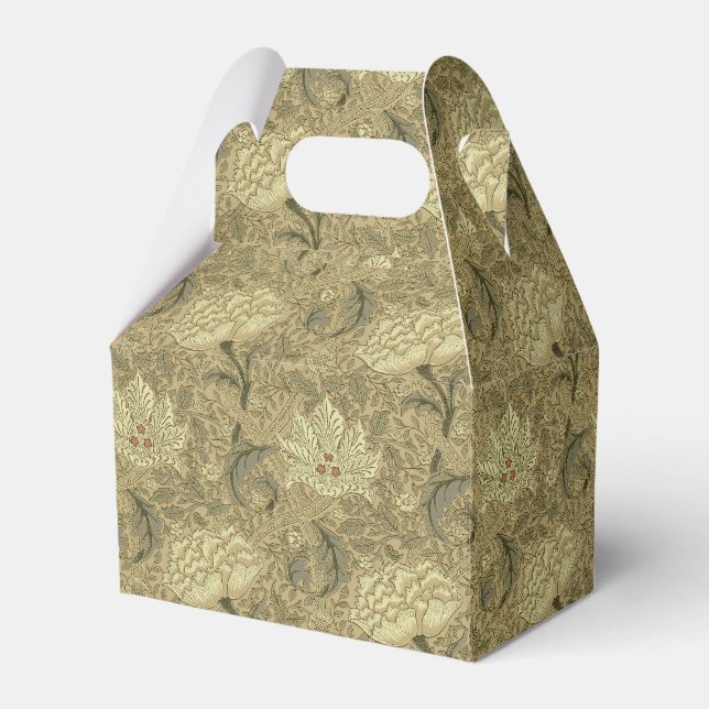 William Morris Windrush Wallpaper Pattern Favor Box (Front Side)