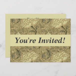 William Morris Windrush Wallpaper Pattern Invitation