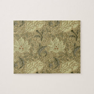 William Morris Windrush Wallpaper Pattern Jigsaw Puzzle