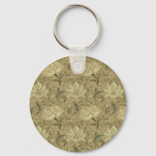 William Morris Windrush Wallpaper Pattern Keychain