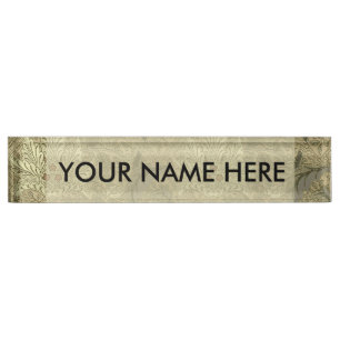 William Morris Windrush Wallpaper Pattern Nameplate