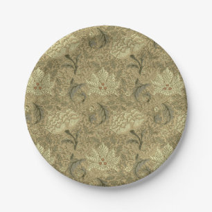 William Morris Windrush Wallpaper Pattern Paper Plate