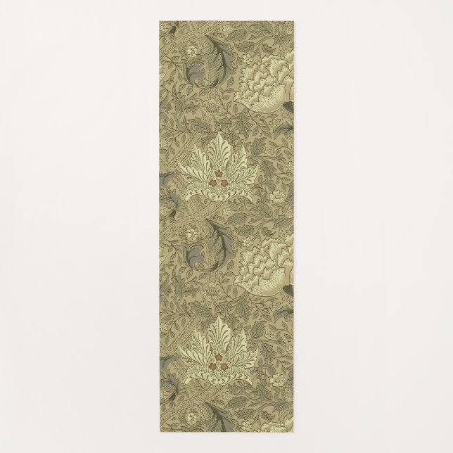 William Morris Windrush Wallpaper Pattern Yoga Mat (Front)