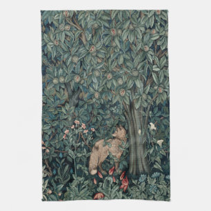 William Morris Woodland Tapestry Fox Kitchen Towel