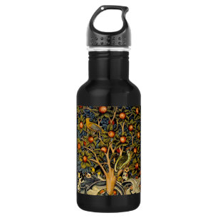 William Morris Woodpecker Tapestry Arts & Crafts  532 Ml Water Bottle