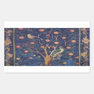 William Morris Woodpecker Tapestry Arts & Crafts  Sticker