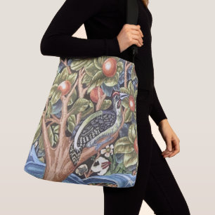William Morris Woodpecker Tapestry Floral Vintage Crossbody Bag